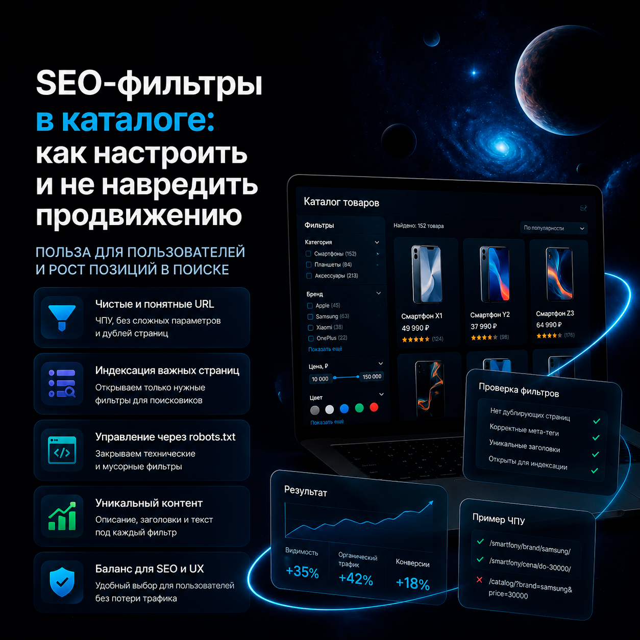 SEO-фильтры в каталоге: как настроить и не навредить продвижению